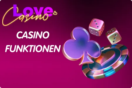 Casino- und Sportfunktionen in der Love App